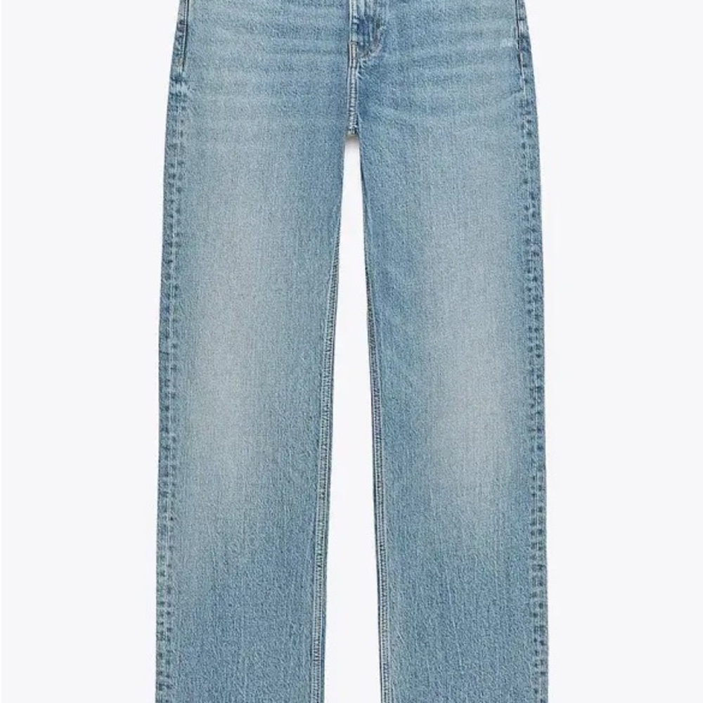 Zara Light Blue Straight Leg Jeans